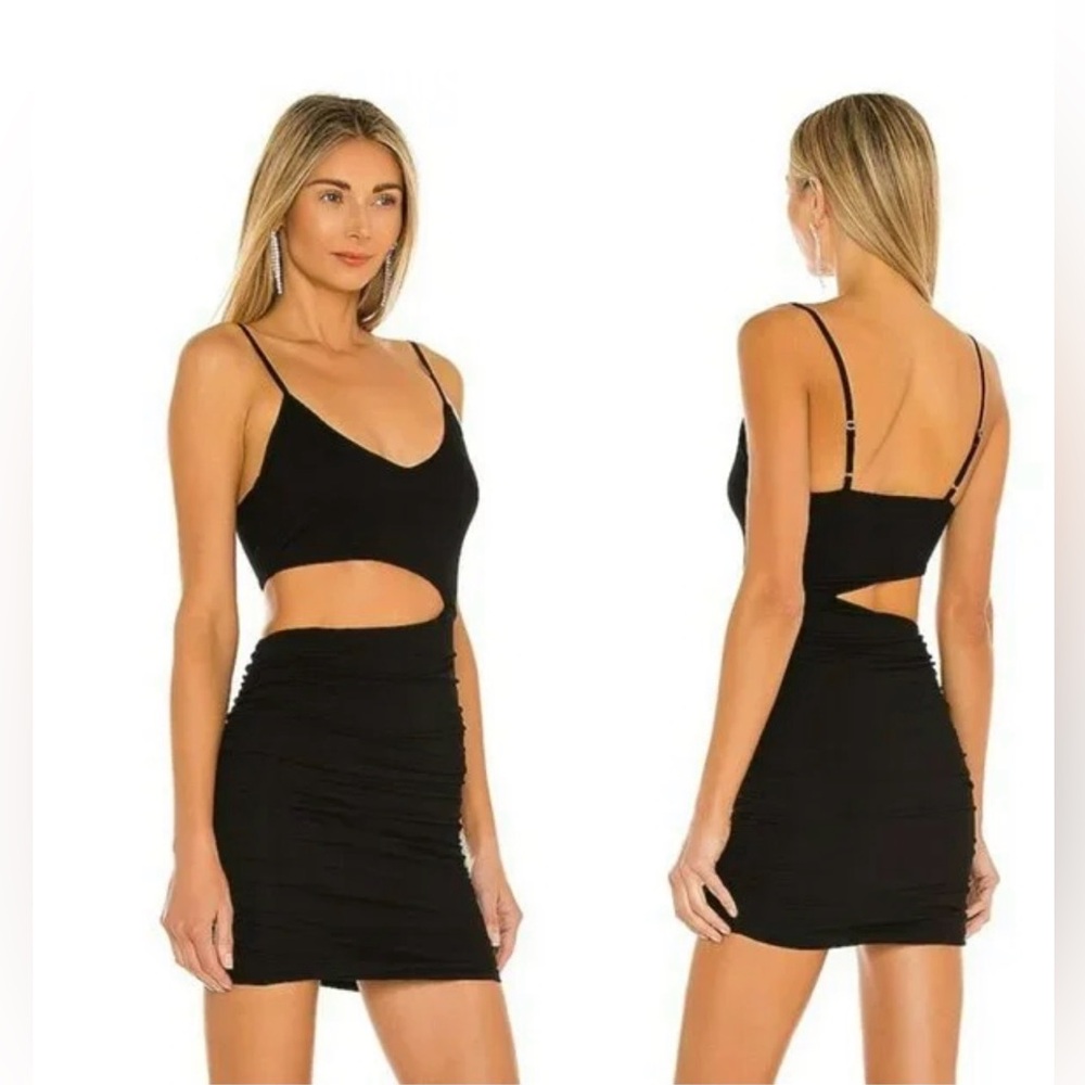 Elegant Black Cut-Out Dress